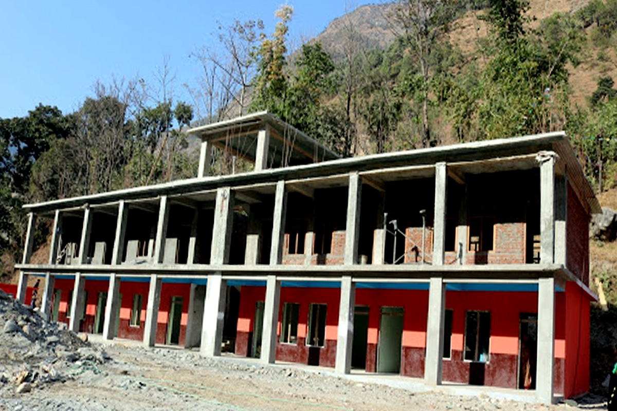 म्याग्दीको मङ्गला गाउँपालिकास्थित लाम्पाटामा क्याम्पस भवन निर्माण
